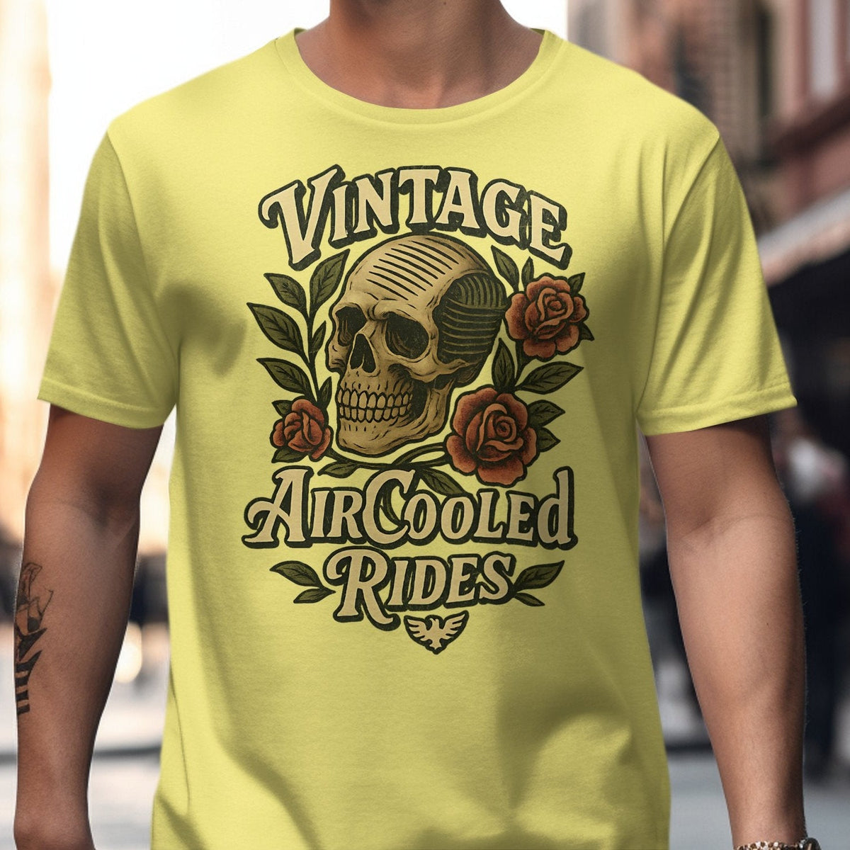 Vintage AirCooled Rides - Air Head Skull Tattoo