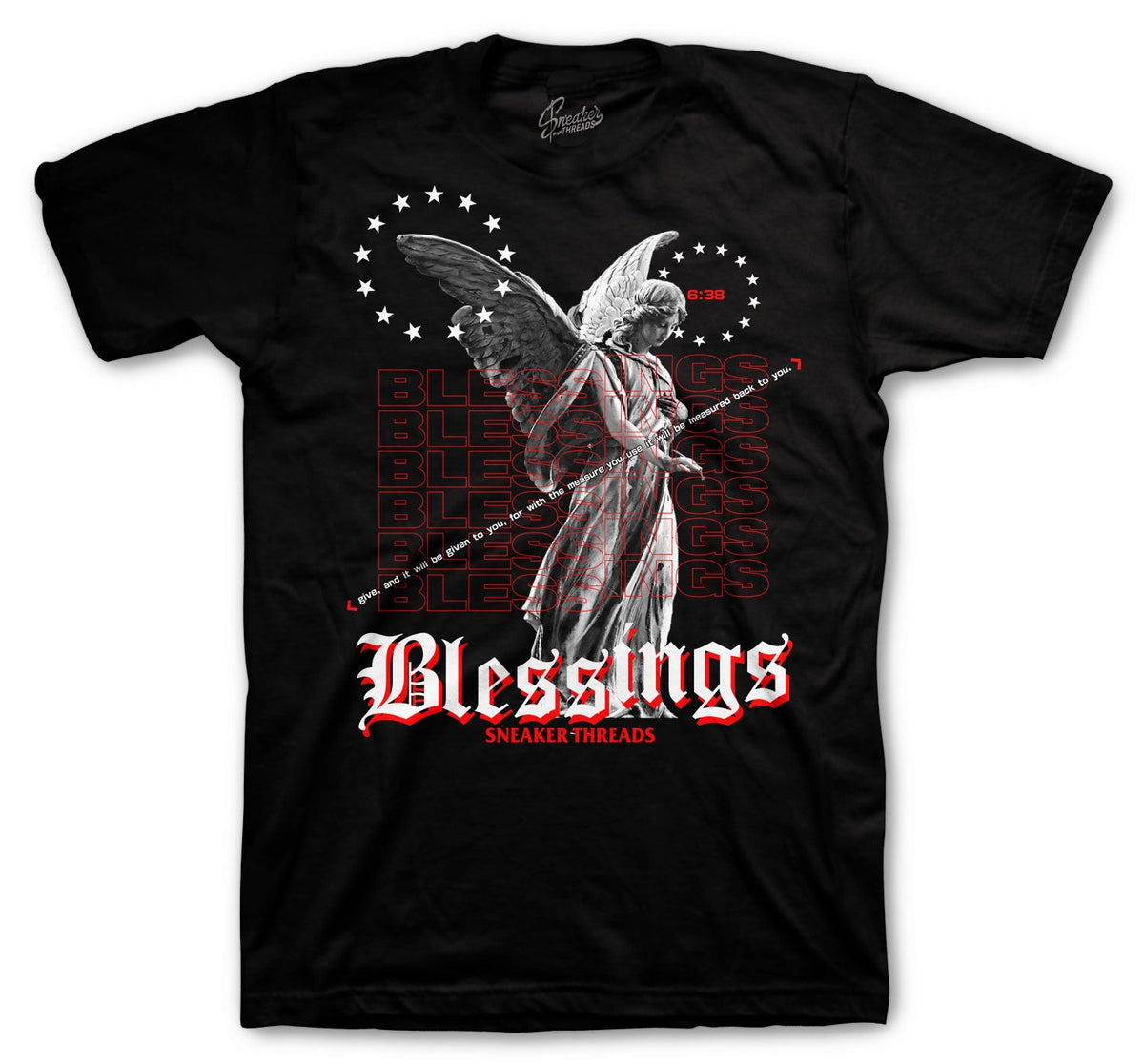 Retro 4 Fire Red Blessings Shirt