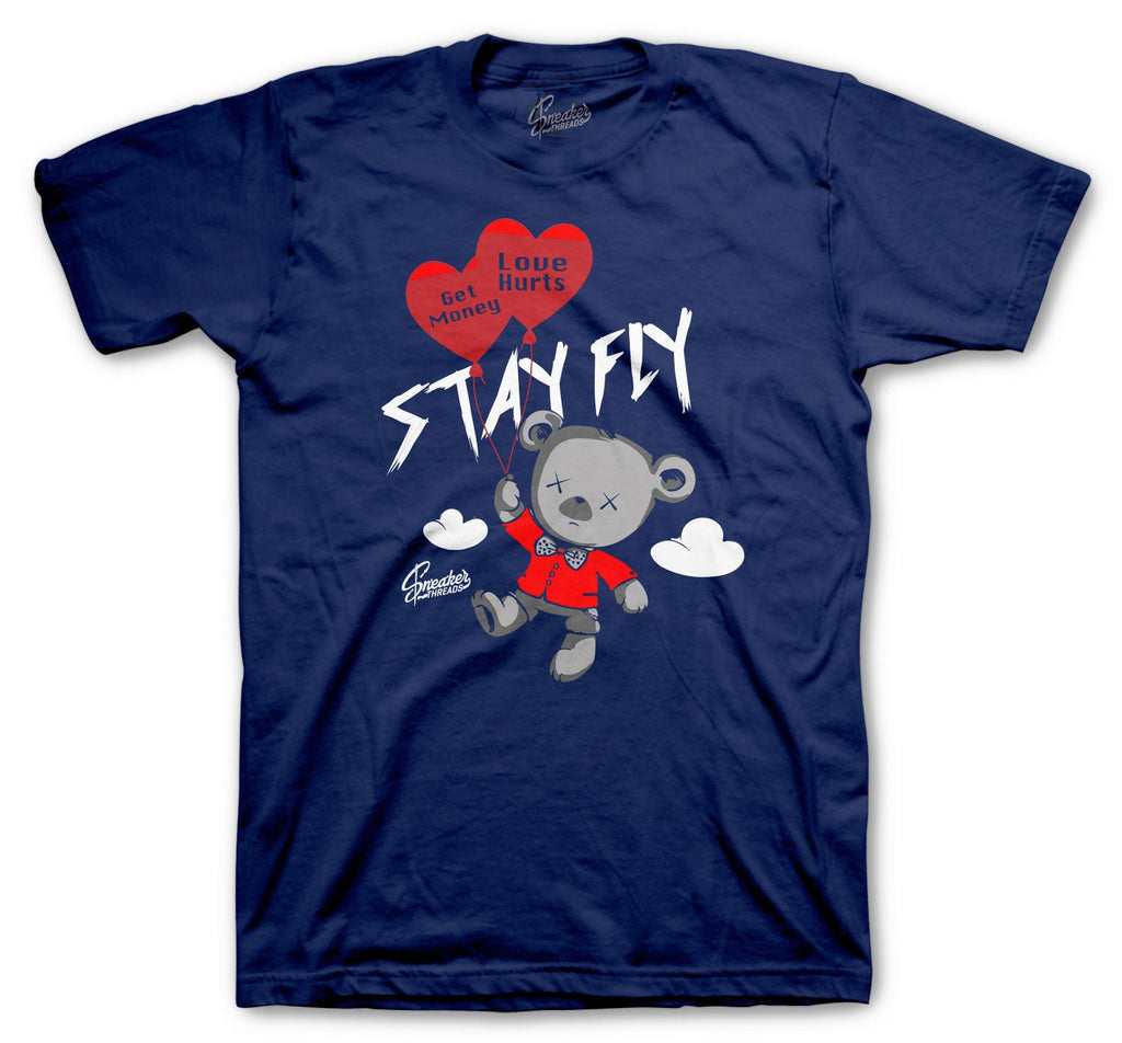 Foamposite Blue Void Money Over Love Shirt