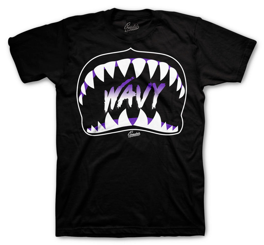 Retro 12 Dark Concord Wavy Shirt