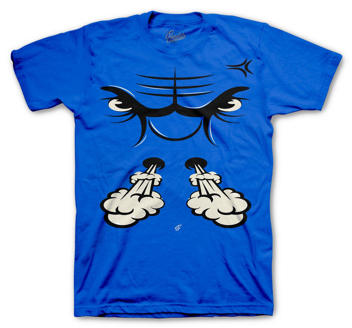 Retro 3 Blue Cement Bull Face Shirt