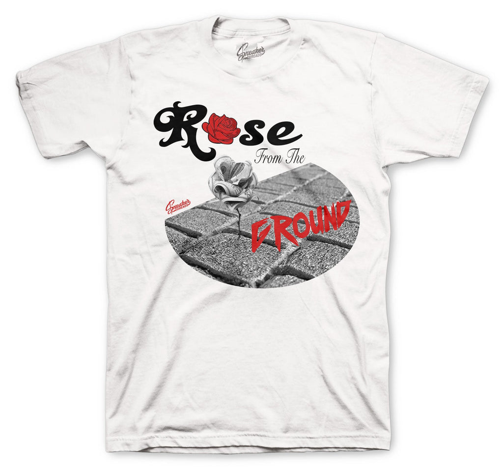Retro 4 Fire Red Rose From the Ground Shirt