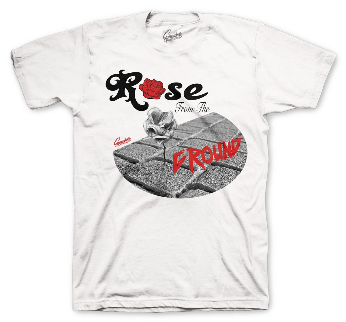 Retro 4 Fire Red Rose From the Ground Shirt