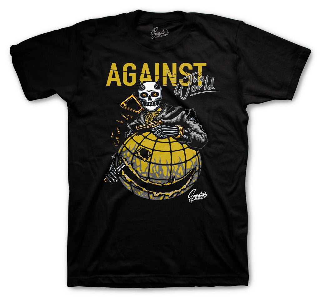 Retro 1 Black Gold Against the World Shirt