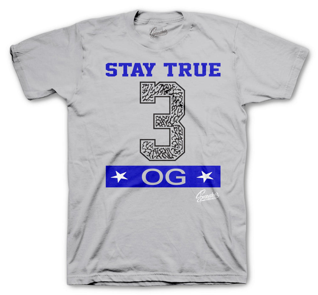 Retro 3 Blue Cement Stay True Shirt