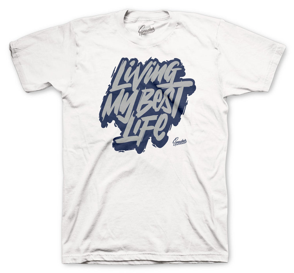 Retro 1 Midnight Navy Living Life Shirt
