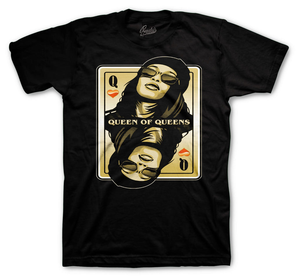 Retro 1 Black Gold Queen Of Queens Shirt