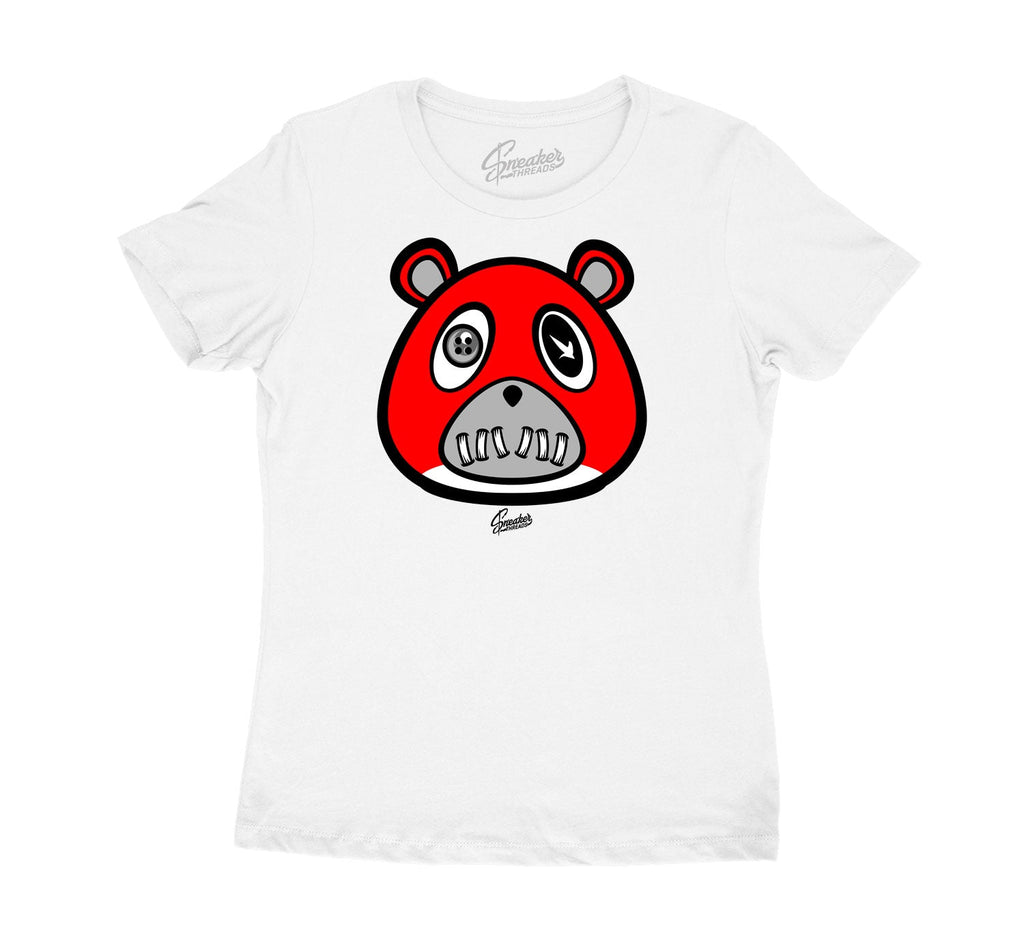Womens - Fire Red 4 ST Bear Shirt