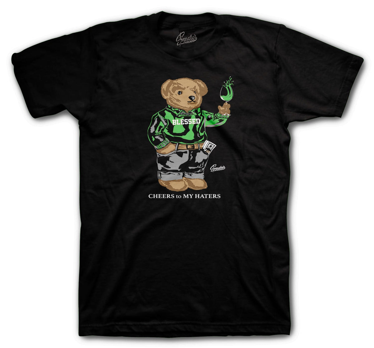 Retro 1 Zen Green Cheers Bear Shirt