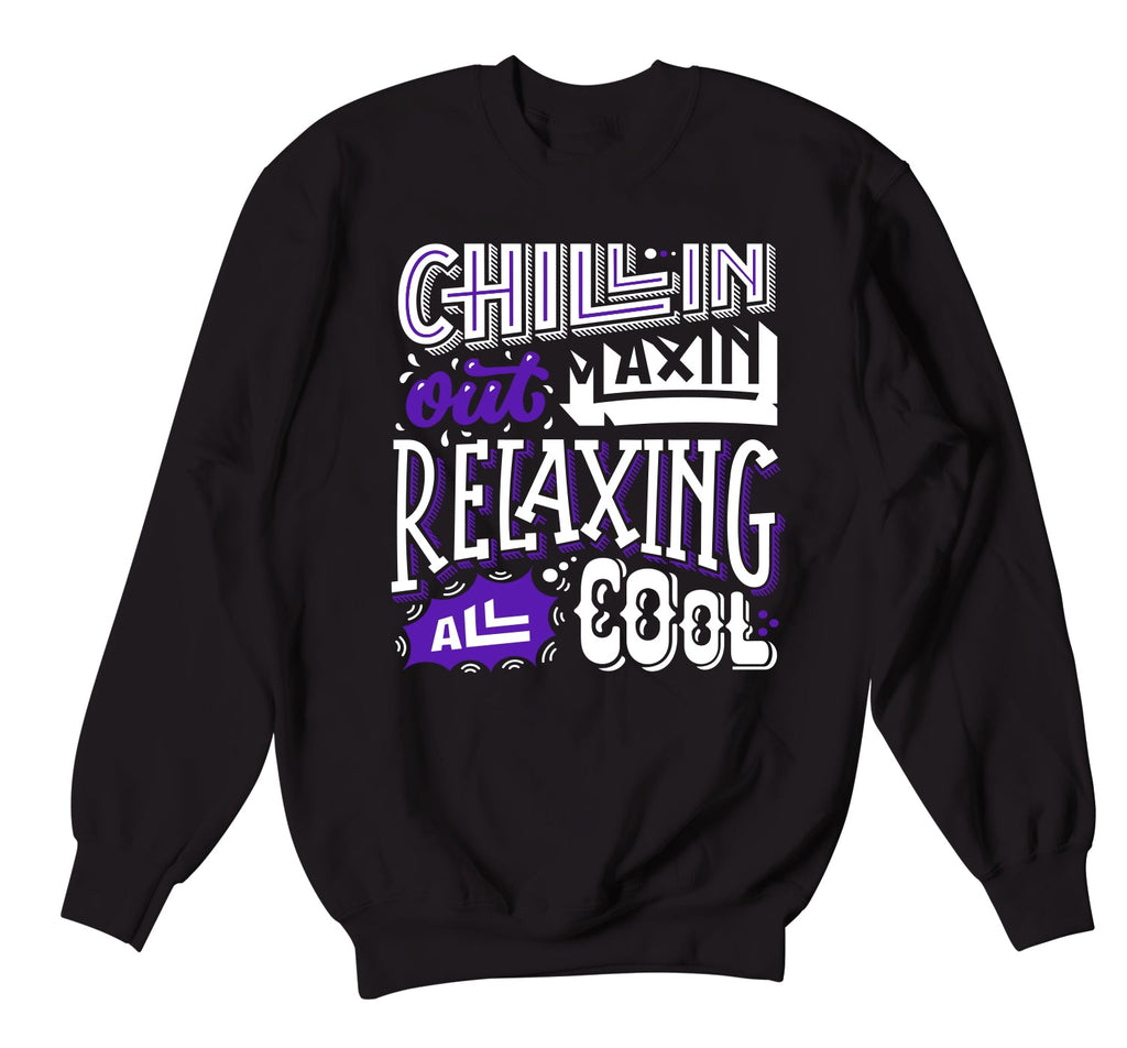 Retro 12 Dark Concord Chillin Sweater