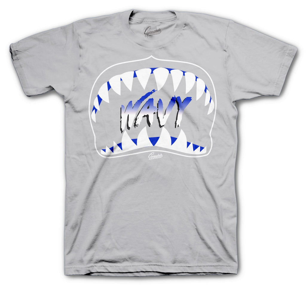 Retro 3 Blue Cement Wavy Shirt