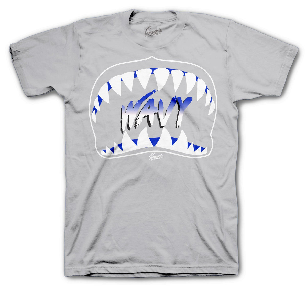 Retro 3 Blue Cement Wavy Shirt