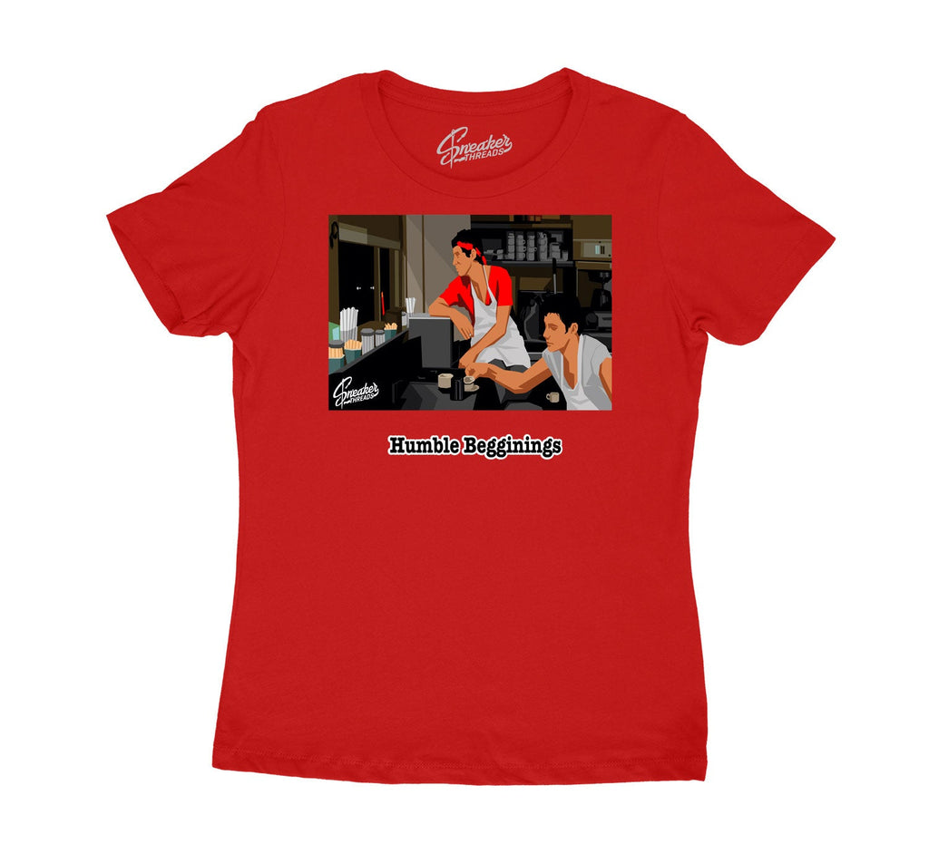 Womens - Fire Red 4 Humble Beginnings Shirt