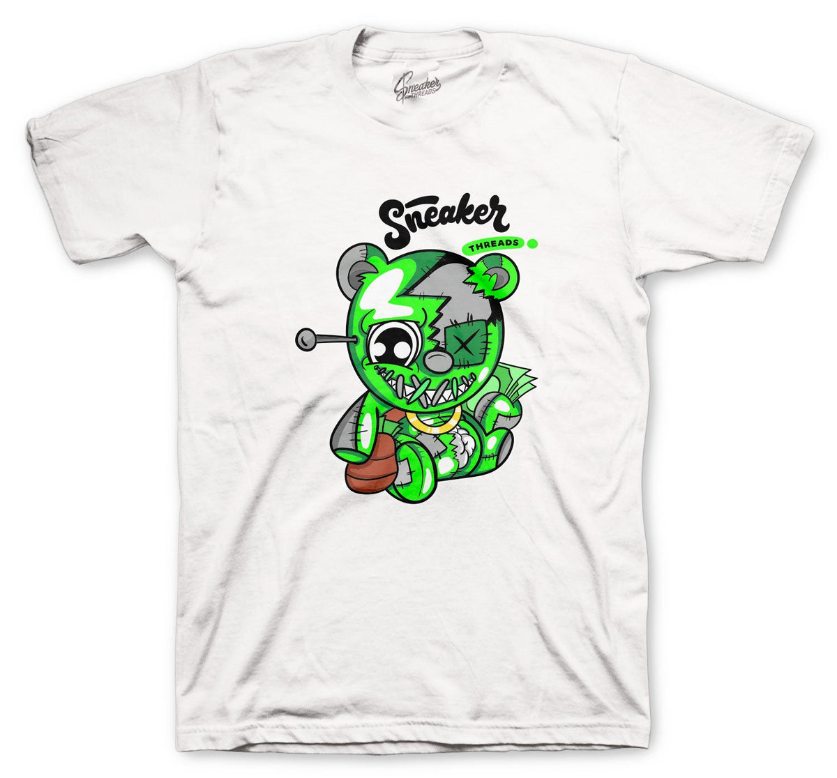 Retro 13 Lucky Green Vodoo Bear Shirt