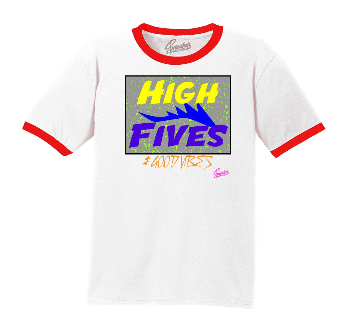 Retro 5 What The High Fives Ringer Tee