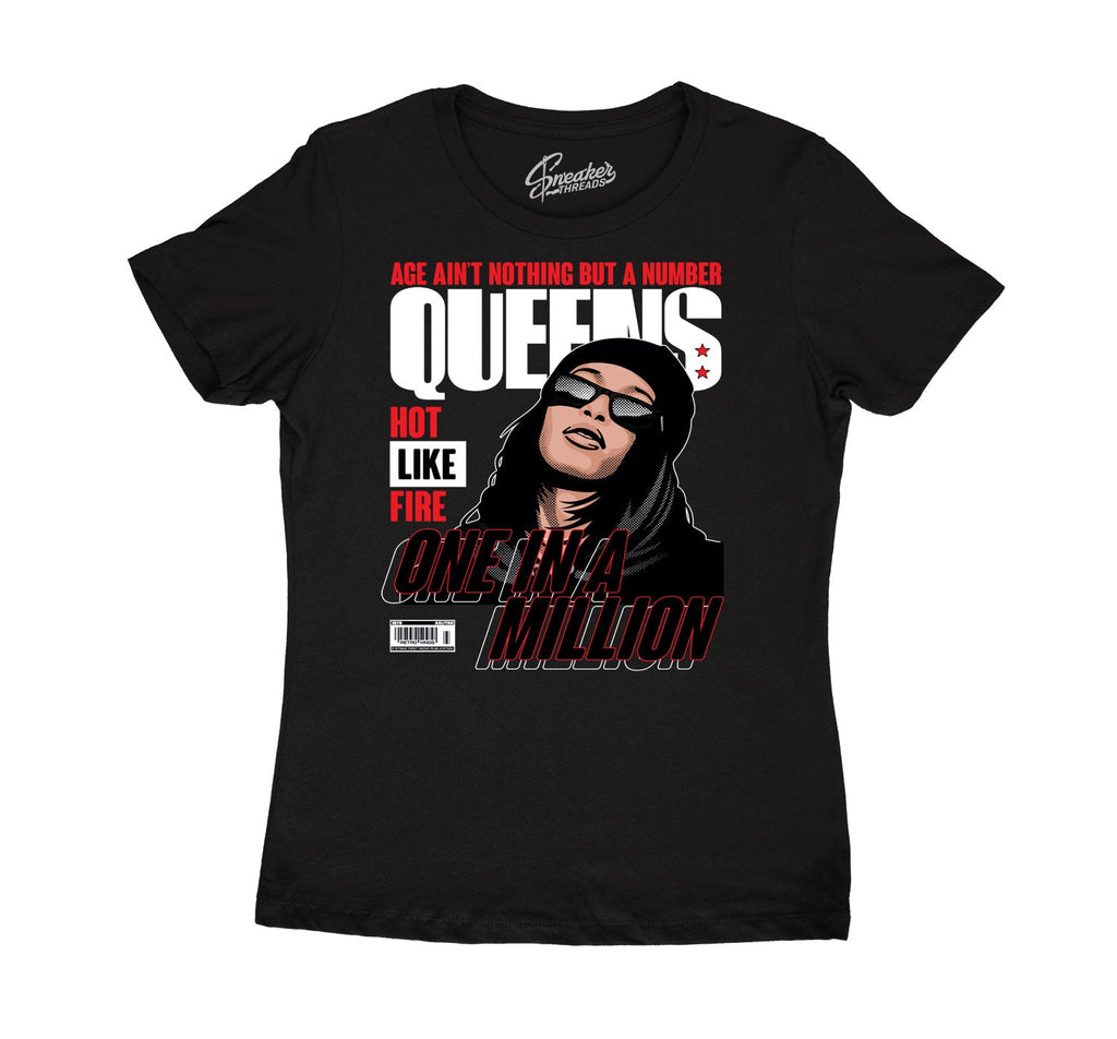 Womens - Fire Red 4 Queen Of Millions Shirt