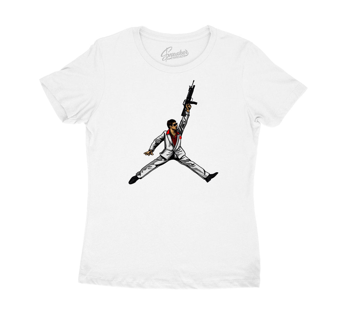 Womens - Fire Red 4 Air Tony Shirt