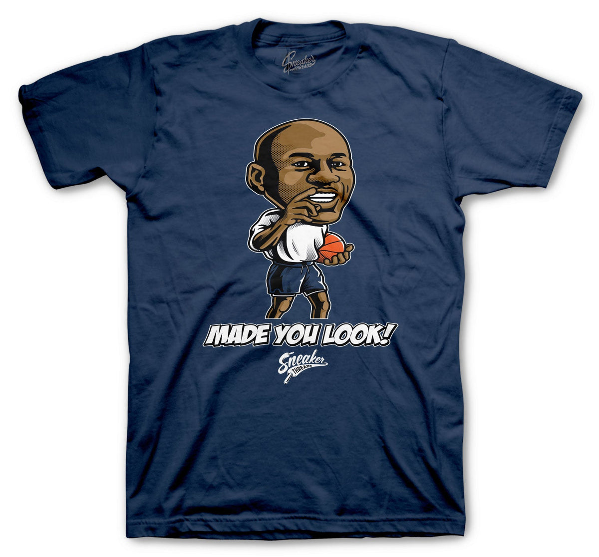 Retro 1 Midnight Navy Made You Look Shirt