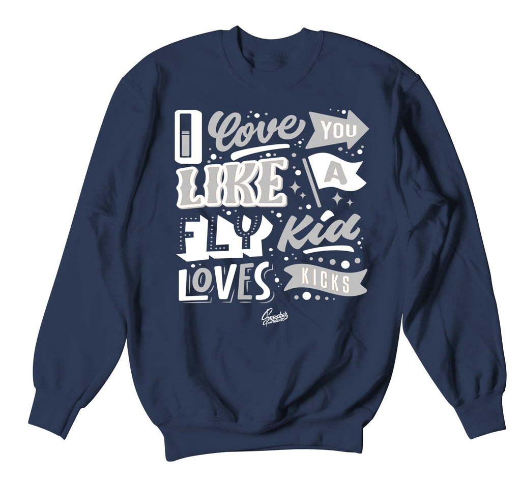 Retro 1 Midnight Navy Love Kicks Shirt