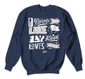 Retro 1 Midnight Navy Love Kicks Shirt