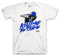 Retro 3 Blue Cement Killing the Game Shirt