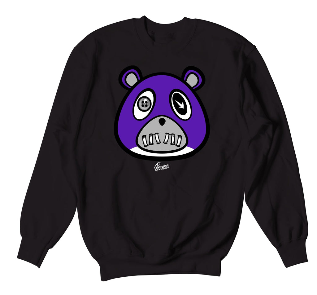 Retro 12 Dark Concord ST Bear Sweater