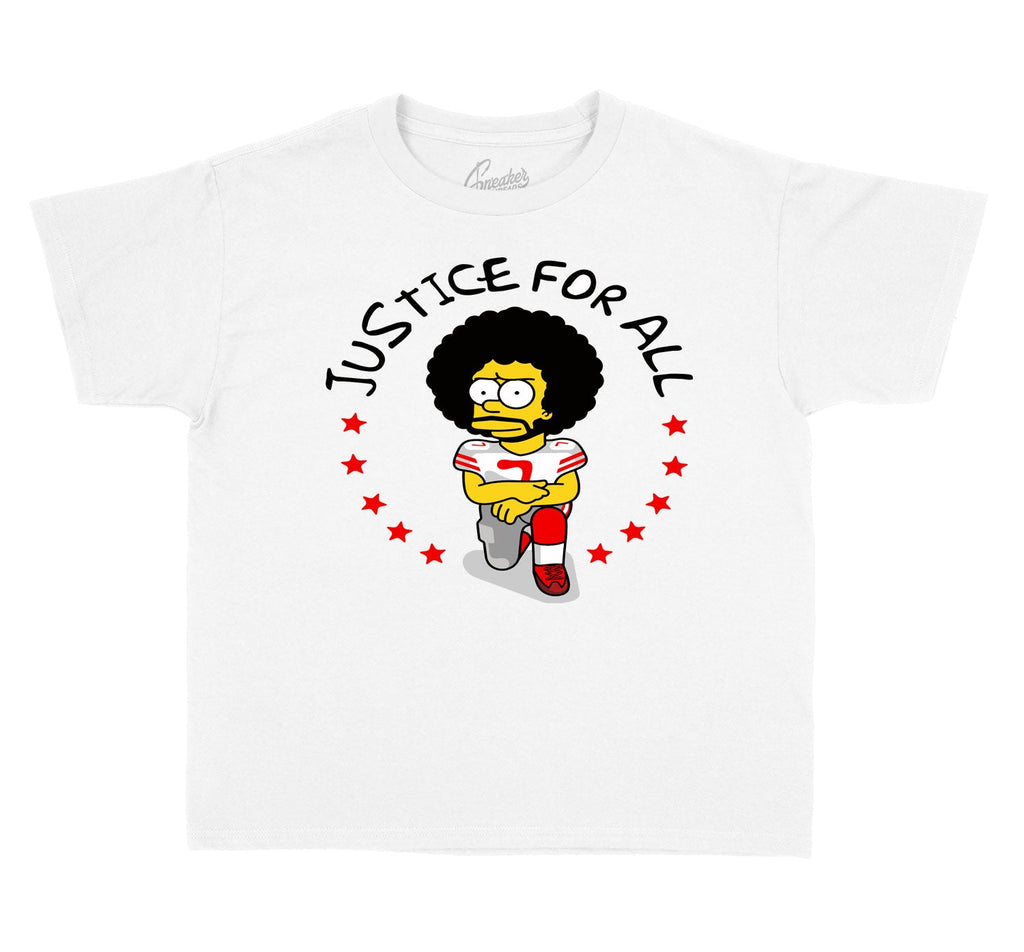 Kids - Fire Red 4 Justice Shirt
