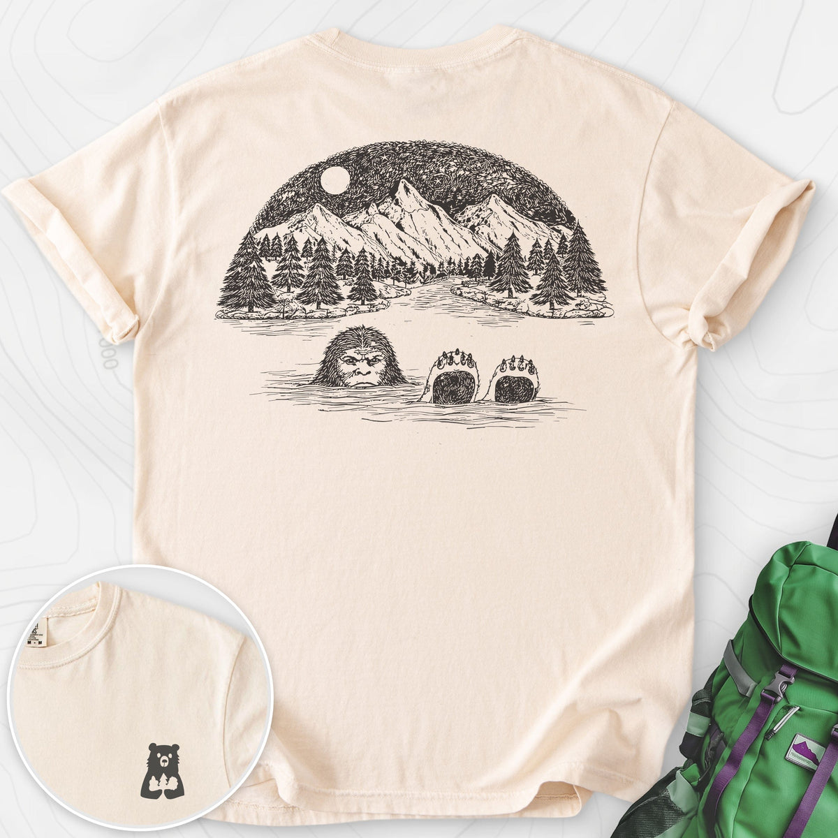 Lake Bigfoot Back Print product image 4