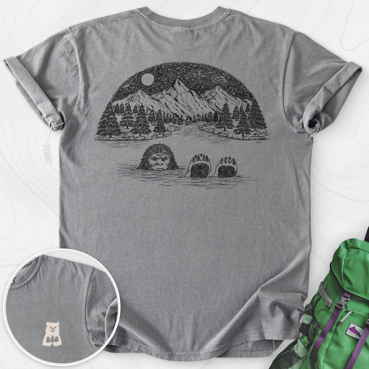 Lake Bigfoot Back Print product image 3