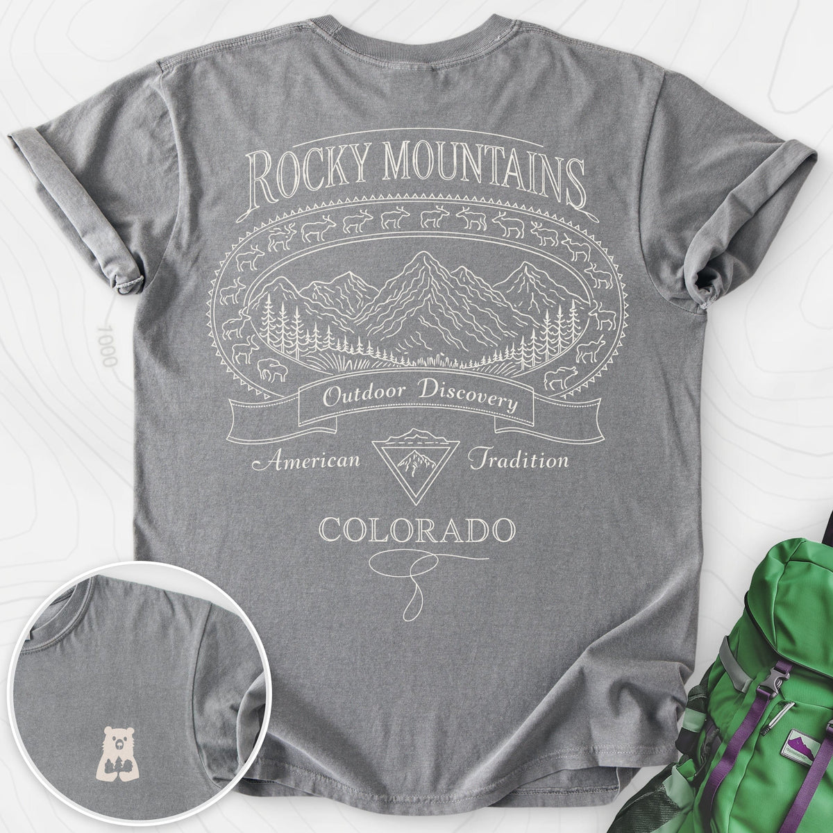 Rocky Mountains Colorado Back Print product image 5