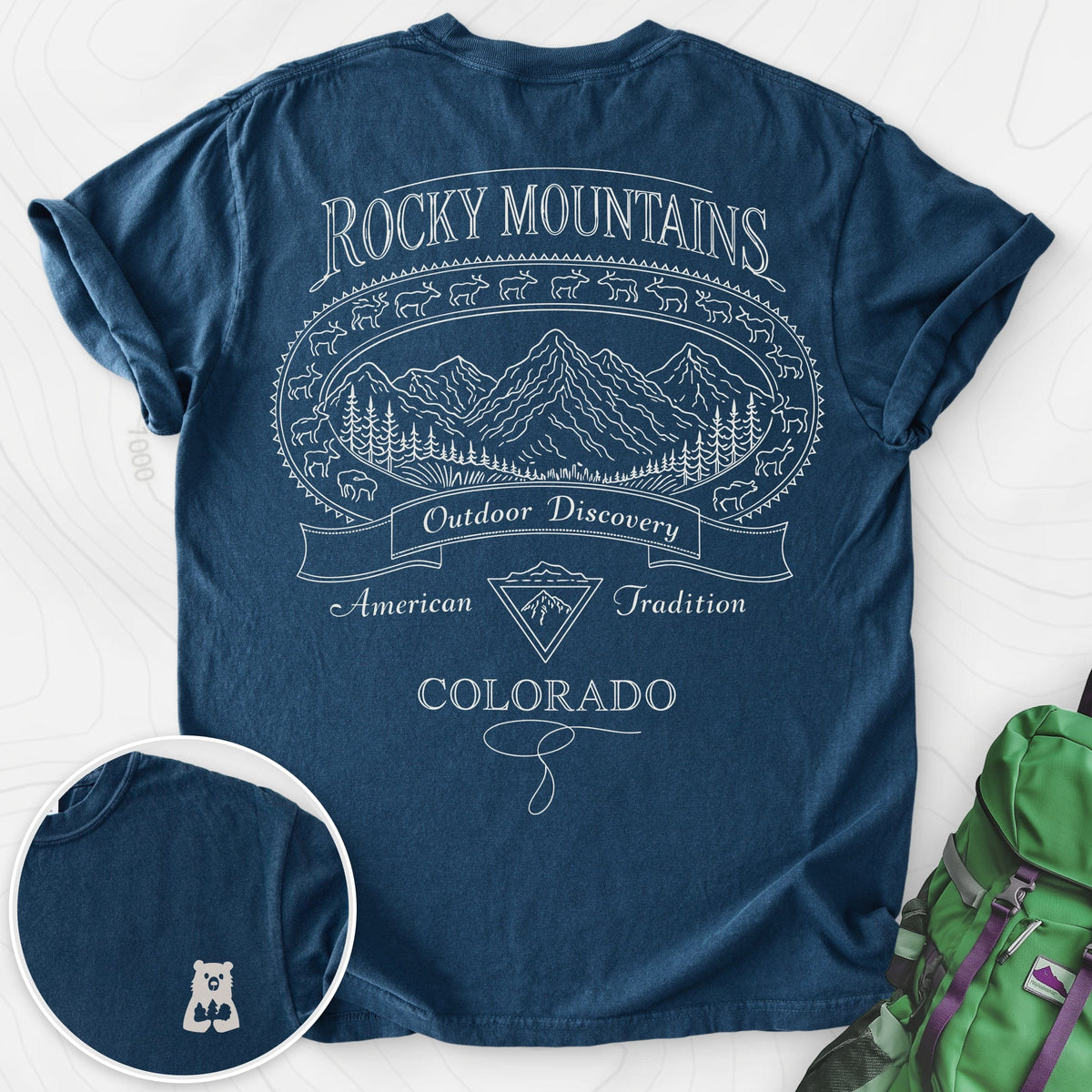 Rocky Mountains Colorado Back Print product image 2