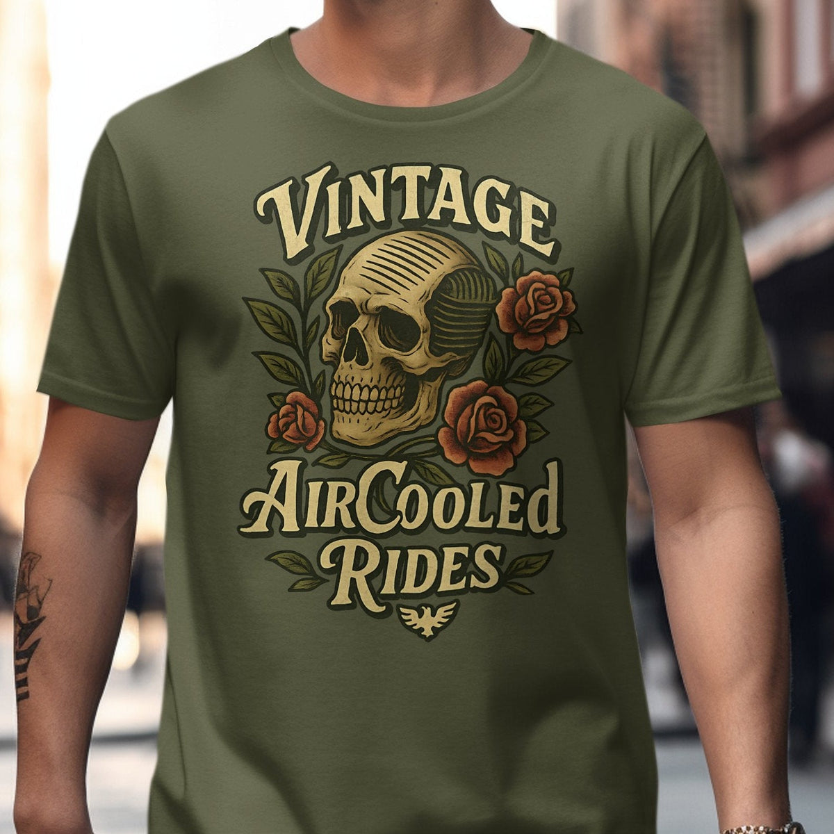 Vintage AirCooled Rides - Air Head Skull Tattoo