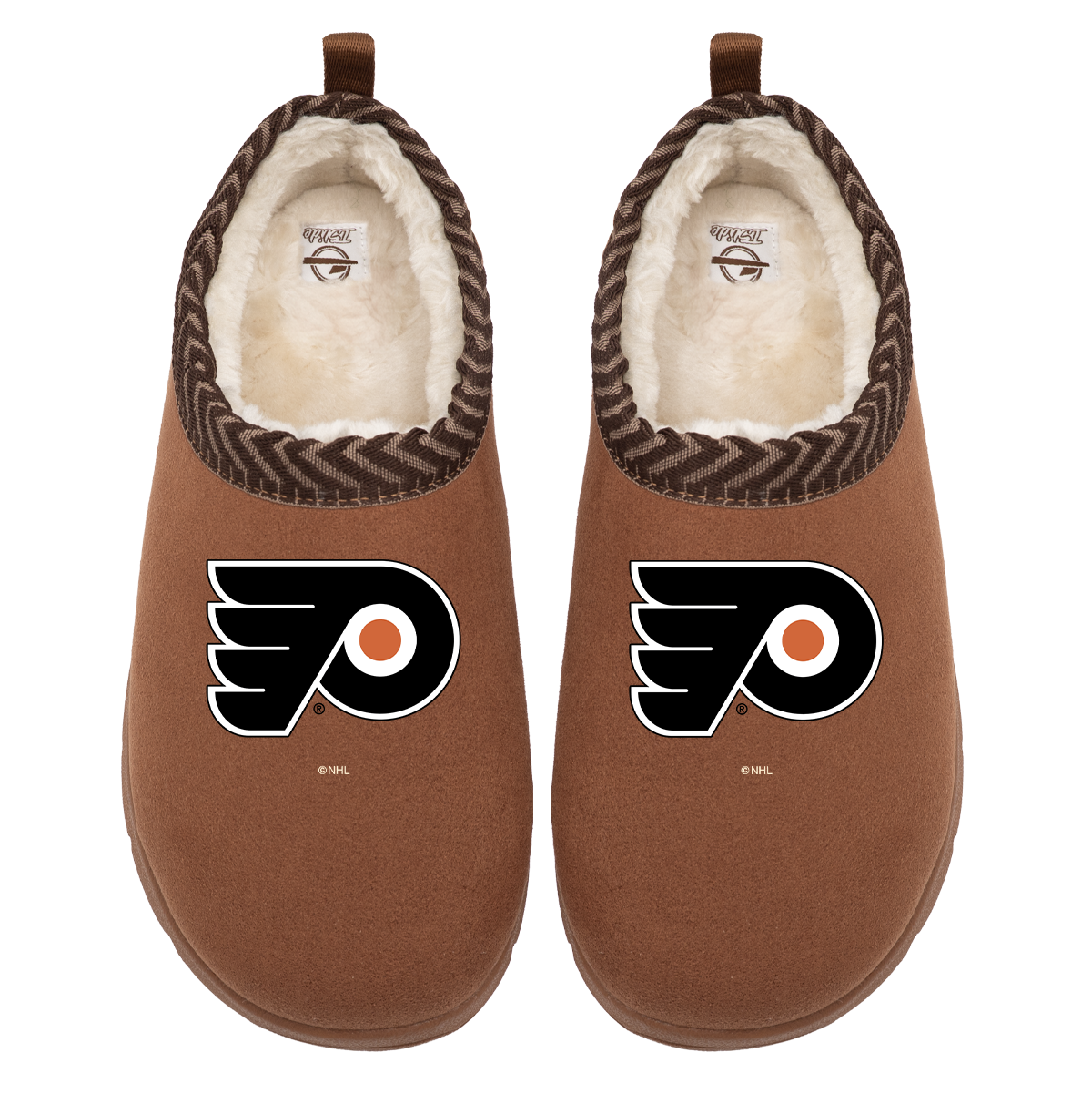 "Philadelphia Flyers Primary Logo" Officially Licensed Mission Slippers
