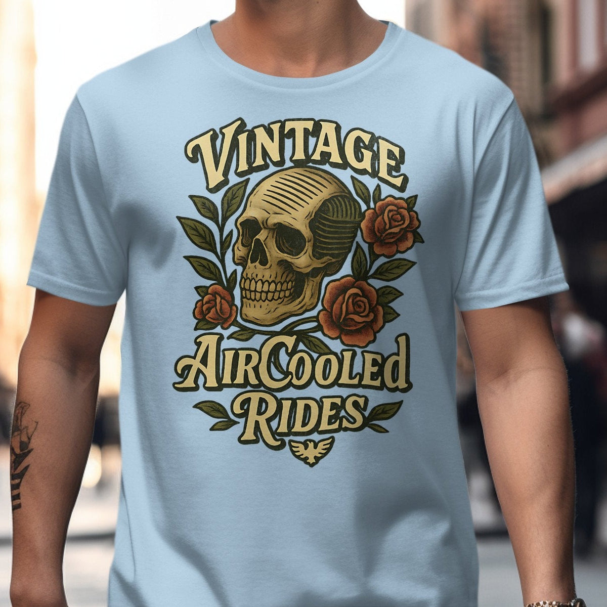 Vintage AirCooled Rides - Air Head Skull Tattoo