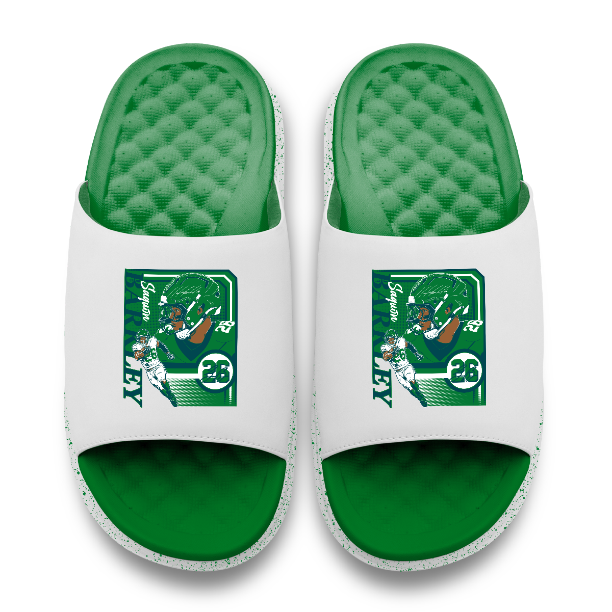 "Saquon Barkley Retro Collage" Officially Licensed Motive Slides