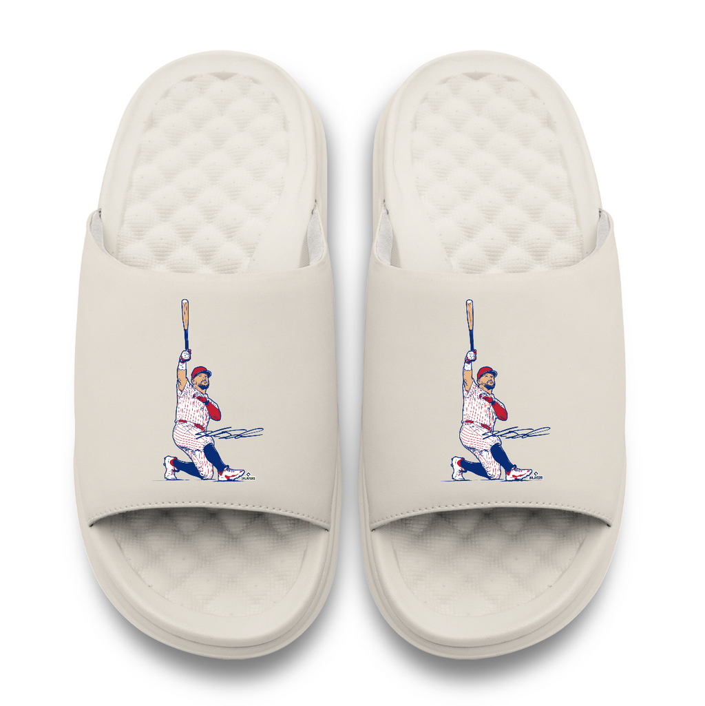 "Kyle Schwarber Swing" Officially Licensed Slide Sandals