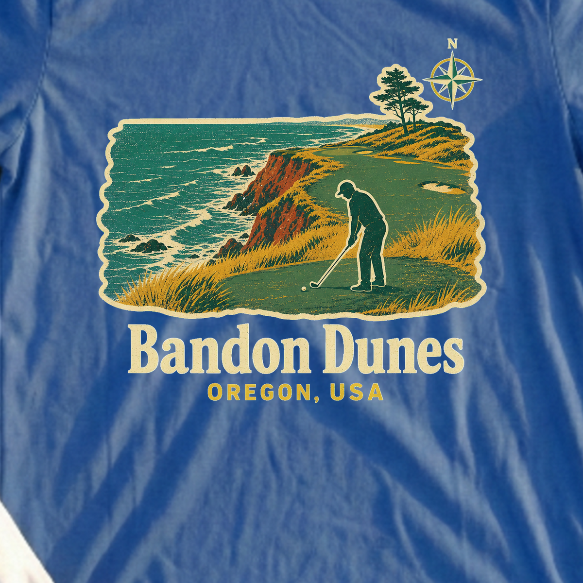 Bandon Dunes Travel Poster Tee