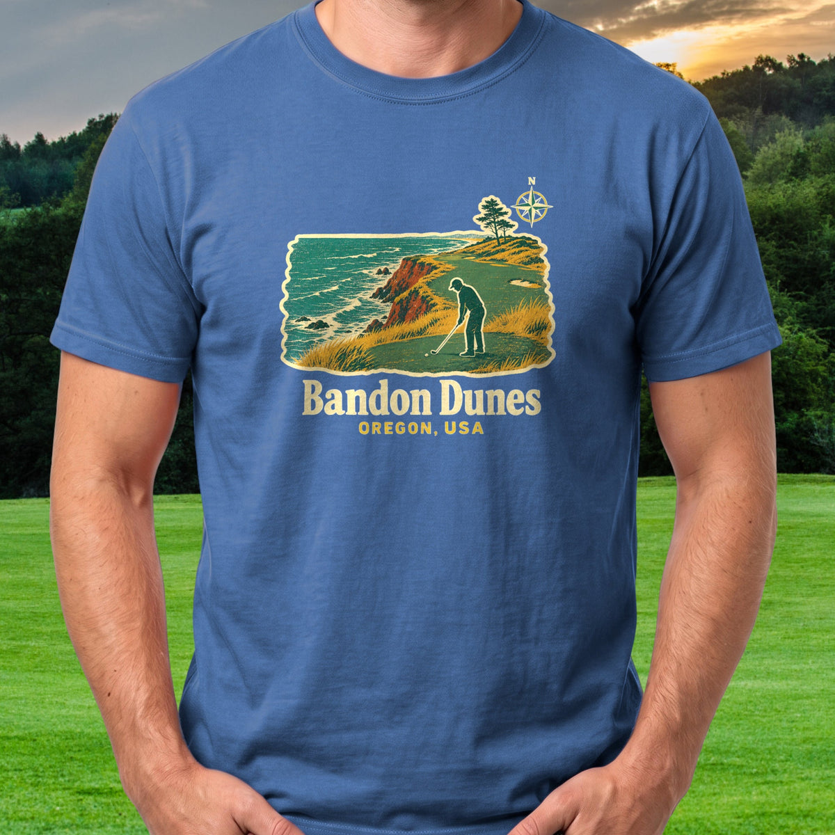 Bandon Dunes Travel Poster Tee