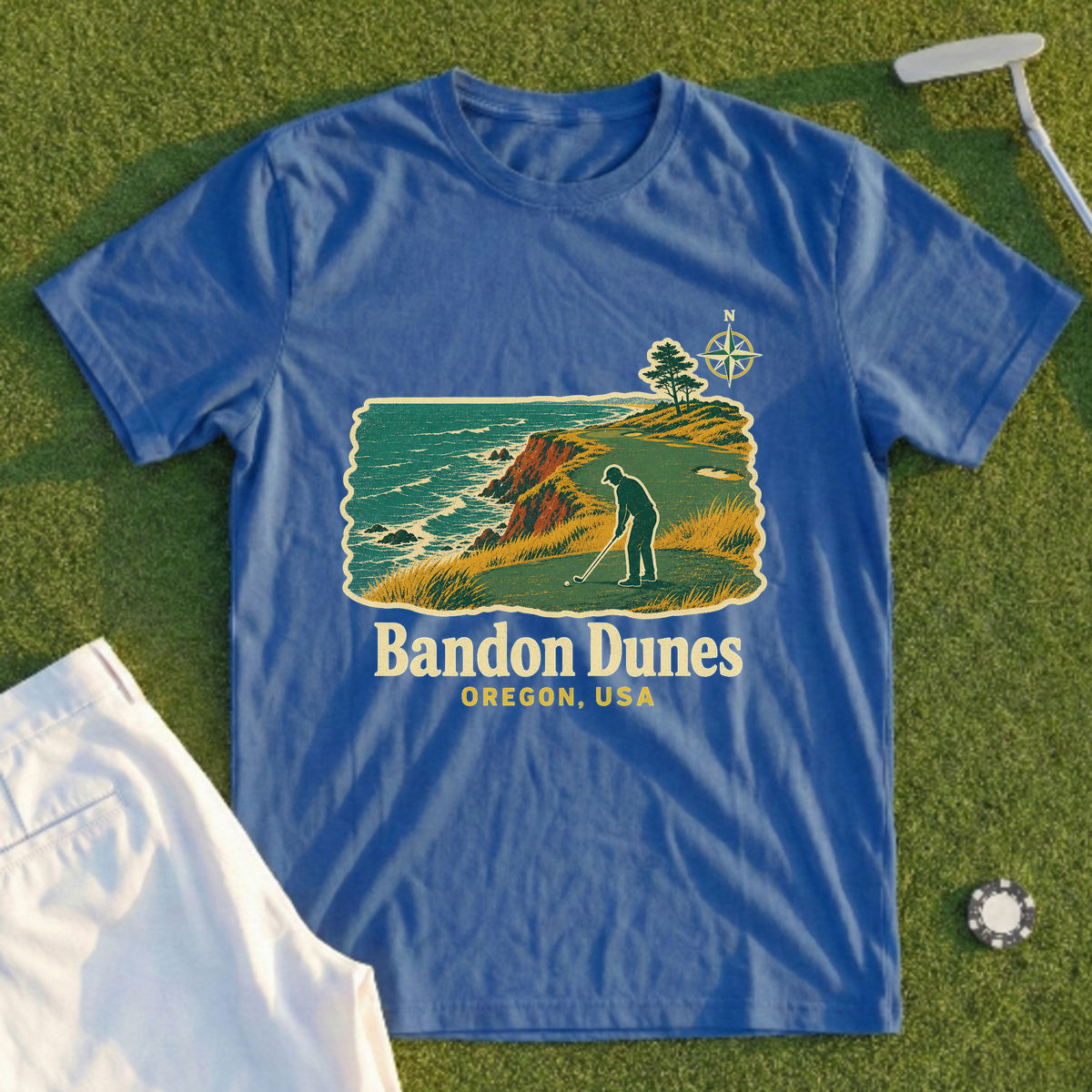 Bandon Dunes Travel Poster Tee