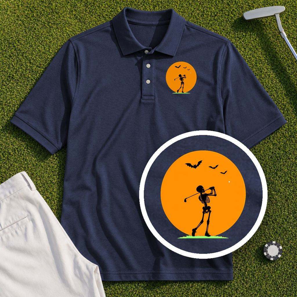 Halloween Moon Performance Polo