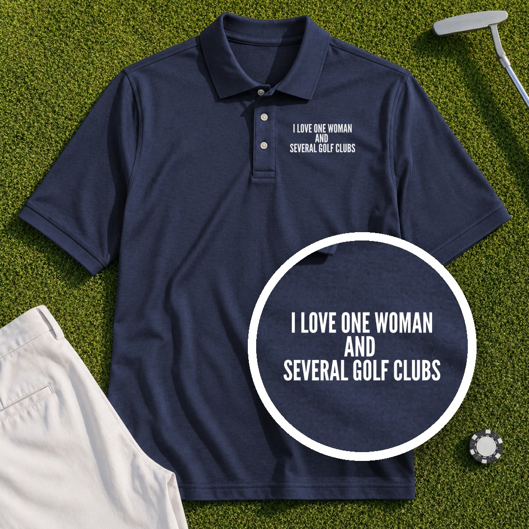 I Love One Woman Performance Polo
