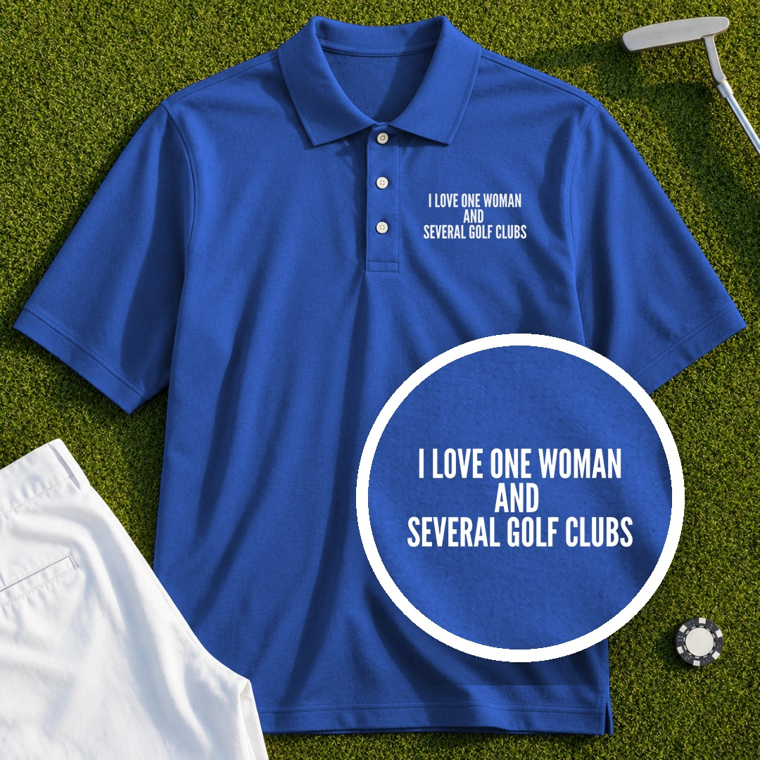 I Love One Woman Performance Polo