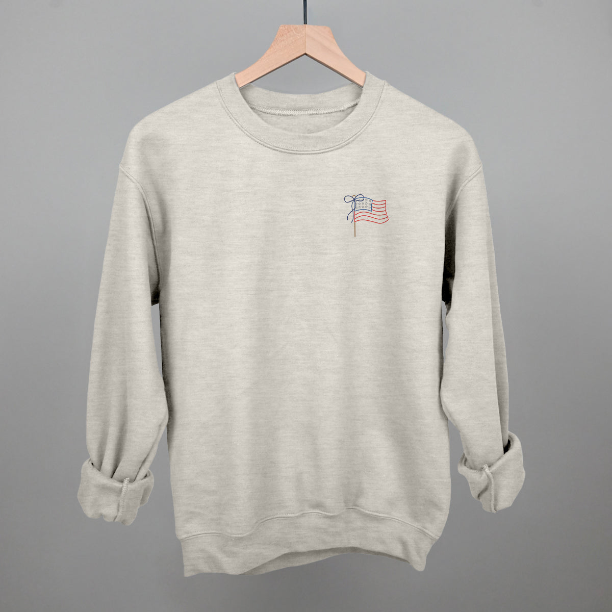 American Flag With Bow (Left Chest) product image 11