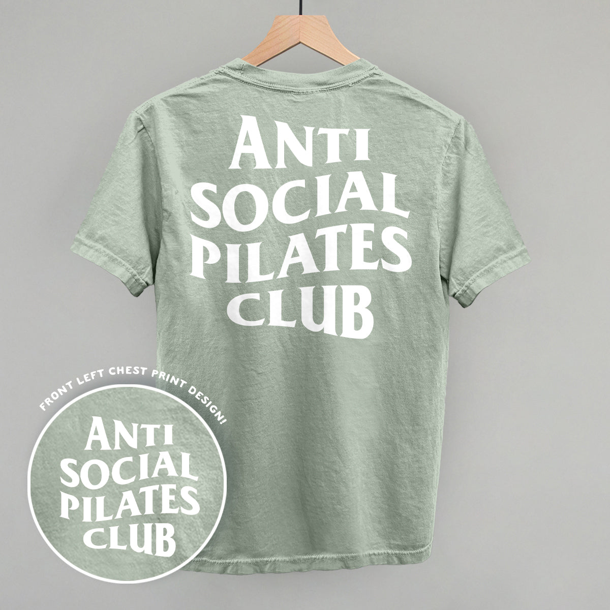 Anti Social Pilates Club (White) (Back Print) product image 2