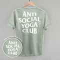 Anti Social Yoga Club (White) (Back Print) product image 1