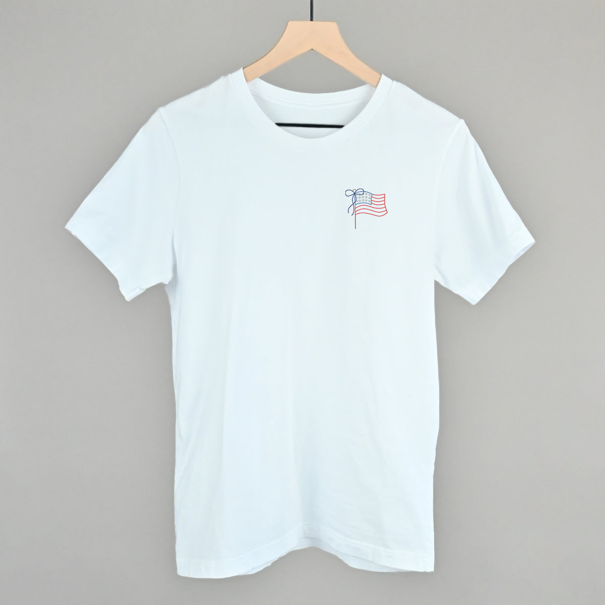 American Flag With Bow (Left Chest) product image 3