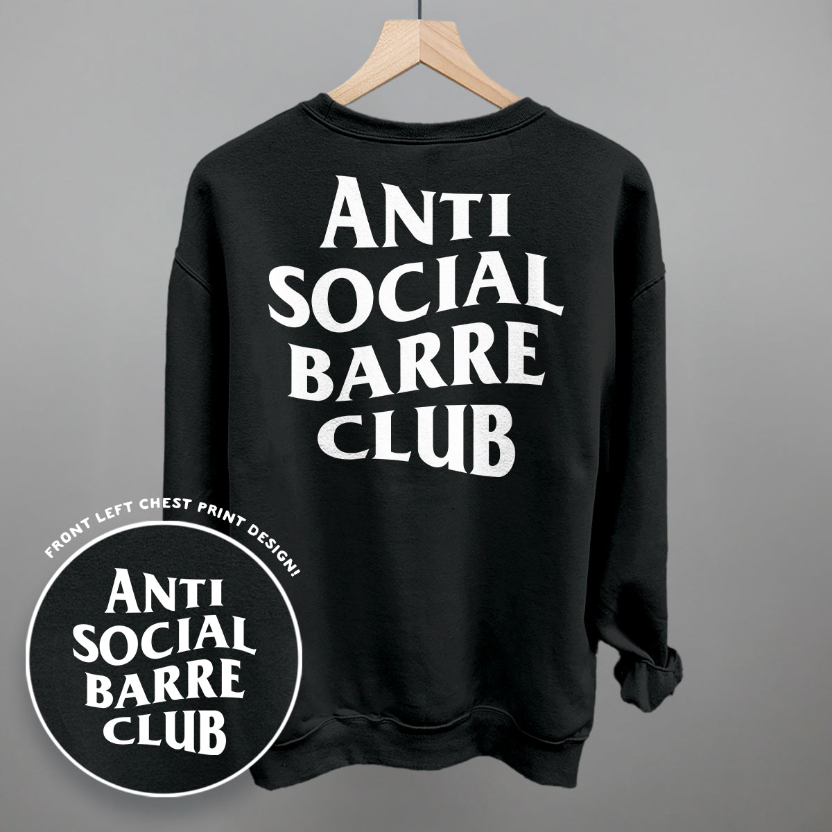 Anti Social Barre Club (White) (Back Print) product image 8