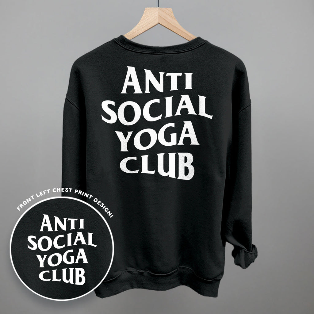 Anti Social Yoga Club (White) (Back Print) product image 8