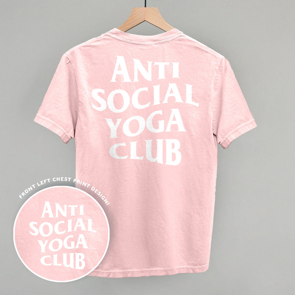 Anti Social Yoga Club (White) (Back Print) product image 2