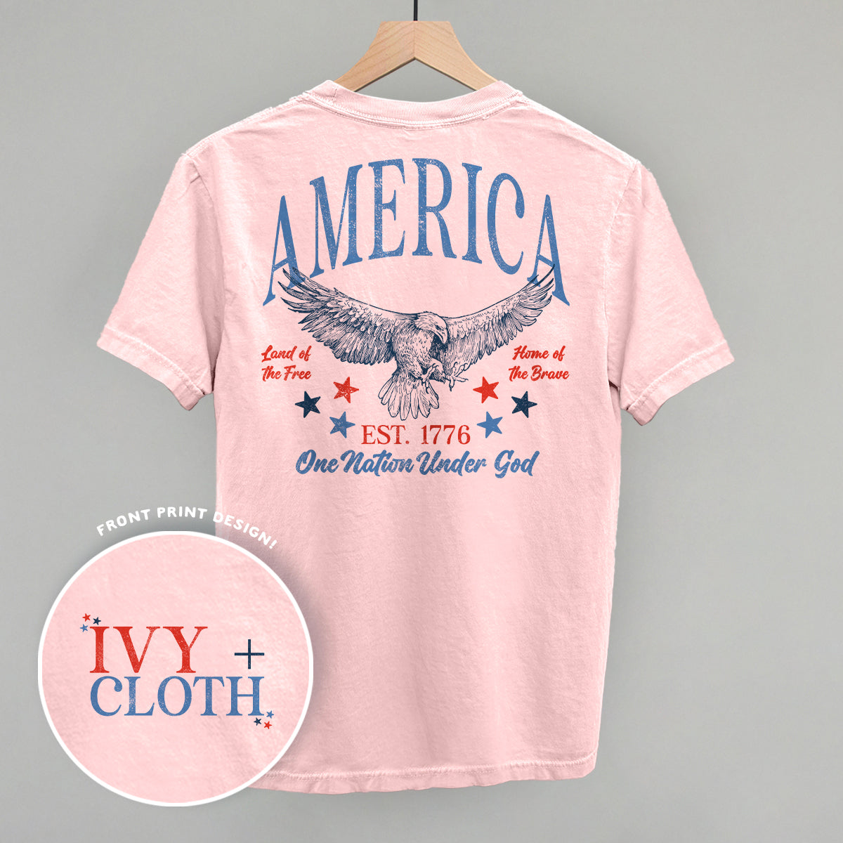 America Red & Blue Eagle (Back Print) product image 2